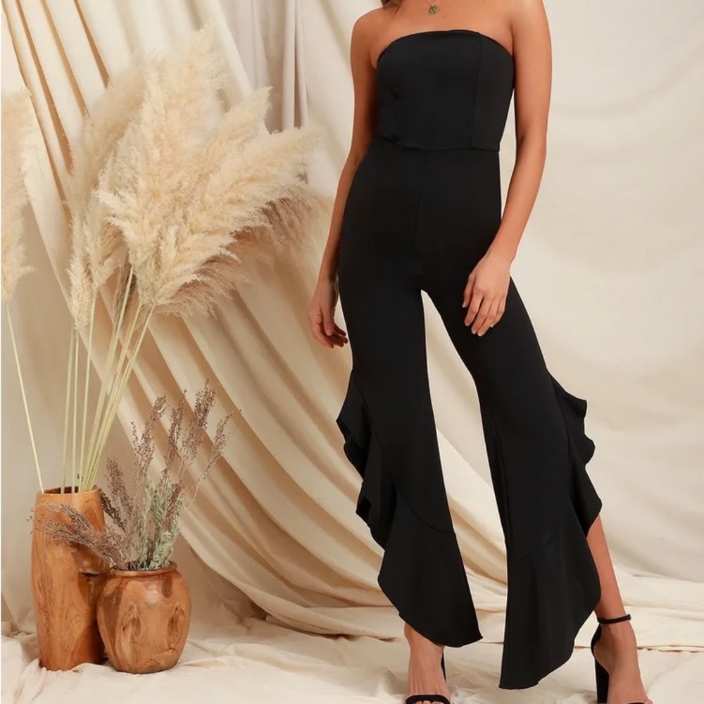 black jumpsuit